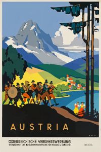Austria Vintage Travel Poster 