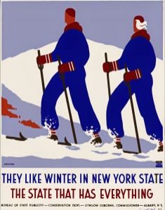 New York  Vintage Travel Poster America USA