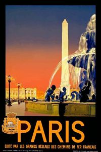 Paris Vintage Travel Poster France