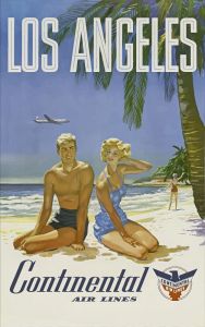 Los Angeles Vintage Travel Poster USA