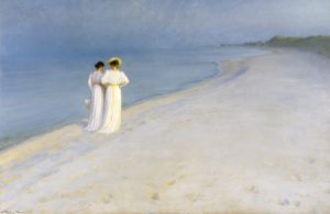 Sommarkväll på Skagens södra strand - Peder Severin Krøyer 1892