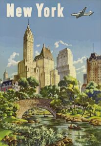 New York Vintage Travel Poster USA