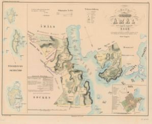 Åmål 1857 - Historiska Karta