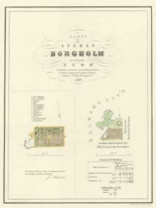 Borgholm 1854 - Historisk Karta