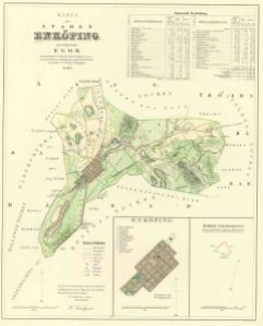 Enköping 1853 - Historisk Karta