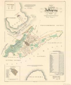 Falköping 1856 - Historisk Karta
