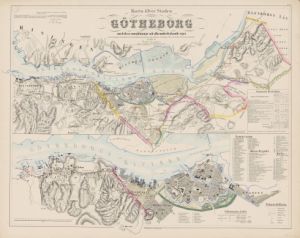 Göteborg 1855 - Historisk Karta