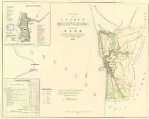 Helsingborg 1853 - Historisk Karta