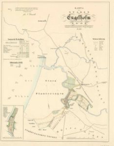 Ängelholm 1854 - Historisk Karta