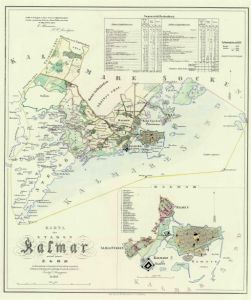 Kalmar 1854 - Historisk Karta