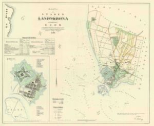 Landskrona 1853 - Historisk Karta