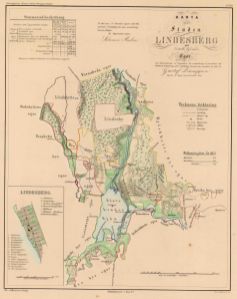 Lindesberg 1857 - Historisk Karta