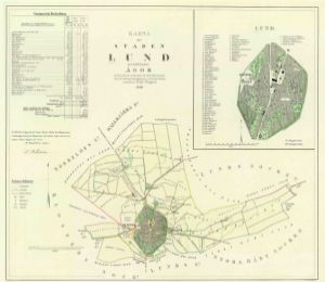 Lund 1853 - Historisk karta