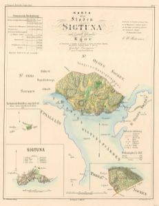 Sigtuna 1857 - Historisk Karta