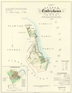 Simrishamn 1854 - Historisk Karta