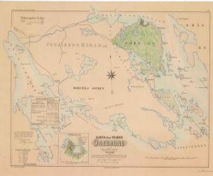Öregrund 1857 - Historisk karta