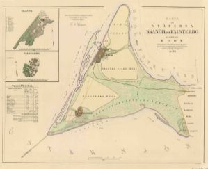 Skanör och Falsterbo 1853 - Historisk Karta