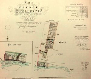 Skellefteå 1857 - Historisk Karta