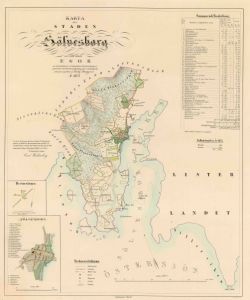 Sölvesborg 1854 - Historisk Karta