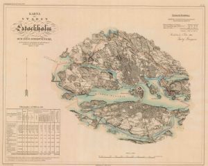 Stockholm 1861 - Historisk karta