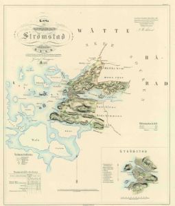 Strömstad 1855 - Historisk Karta