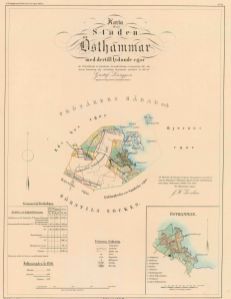 Östhammar 1857 - Historisk karta