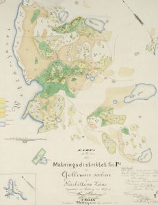 Gällivare - Historisk Karta från 1879